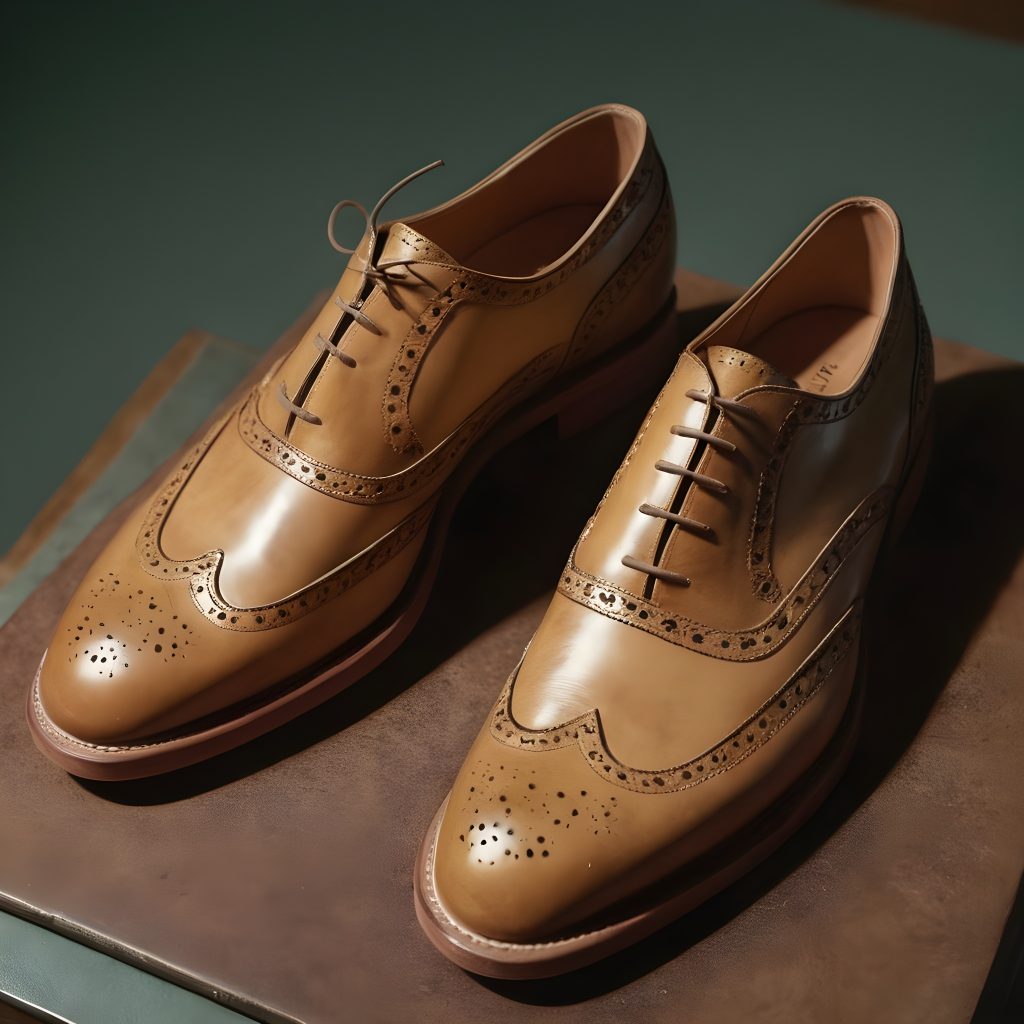 Barker McClean Leather Brogue Shoes