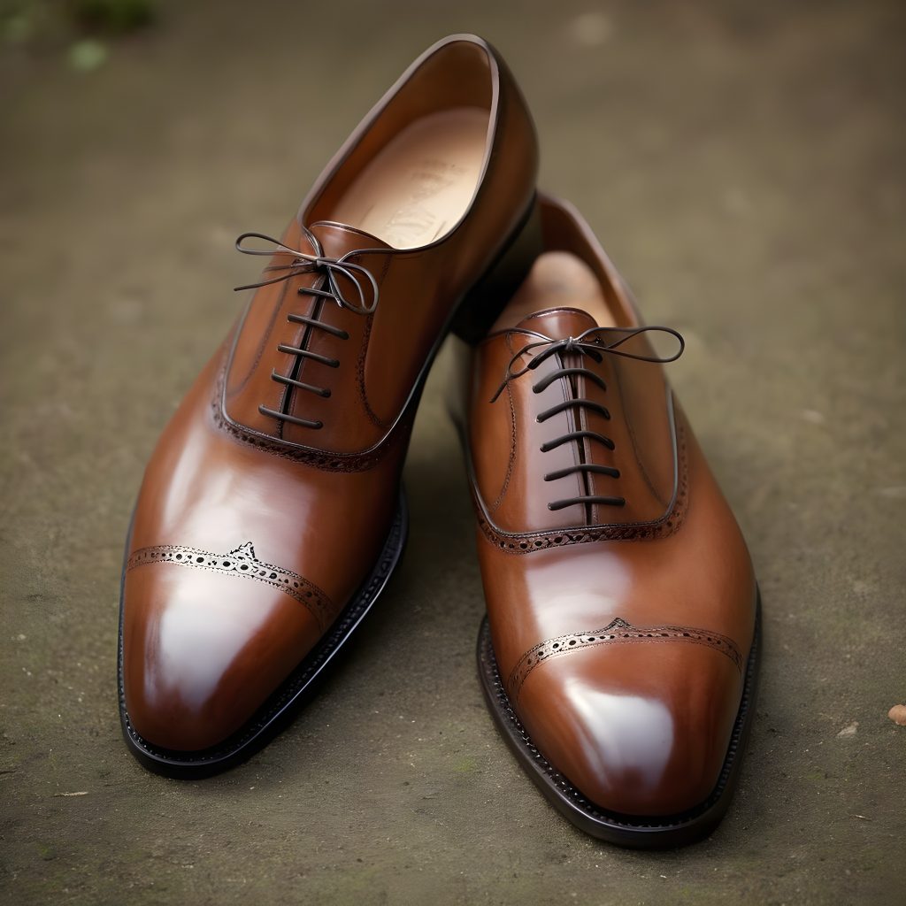 Crockett & Jones Hallam Leather Oxford Shoes