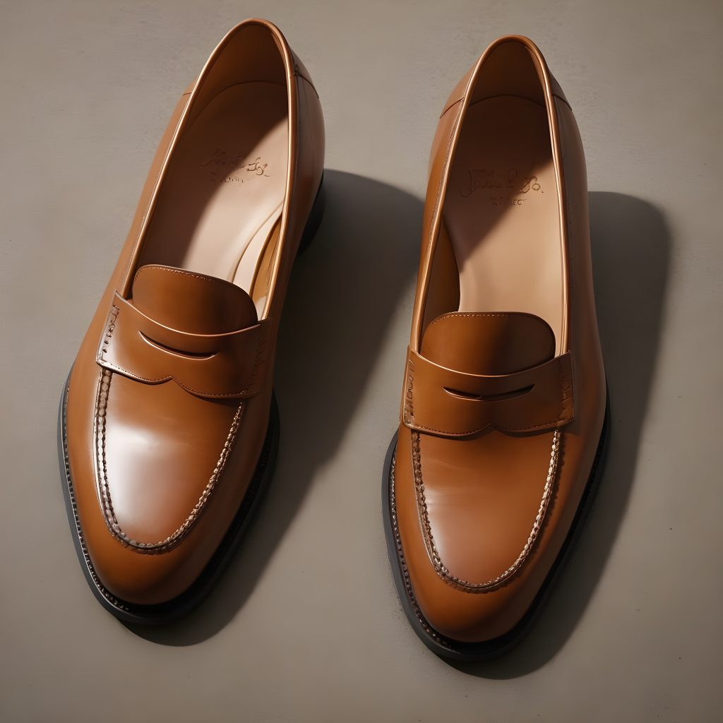 John Lobb Lopez Leather Penny Loafers