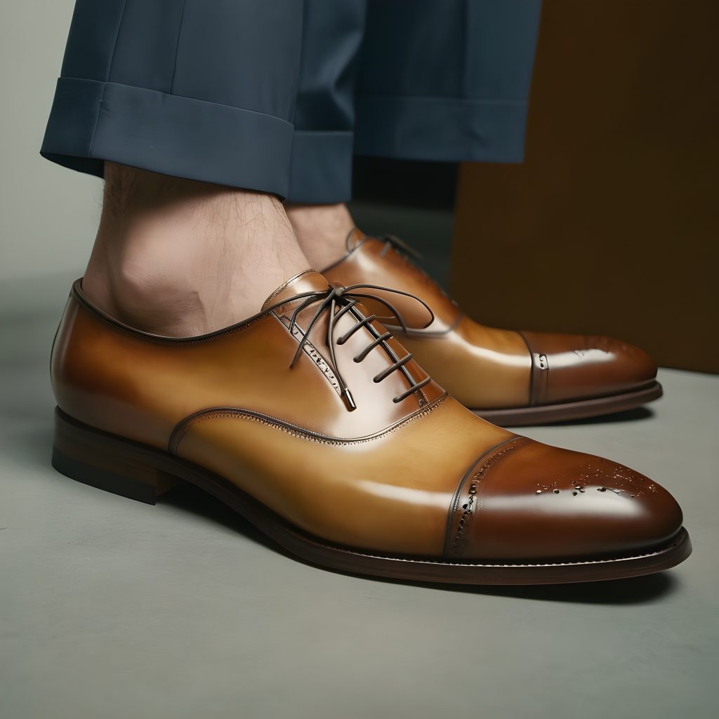 Alessio Cap-Toe Leather Oxfords