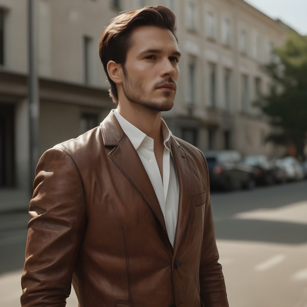 Survey Leather Blazer