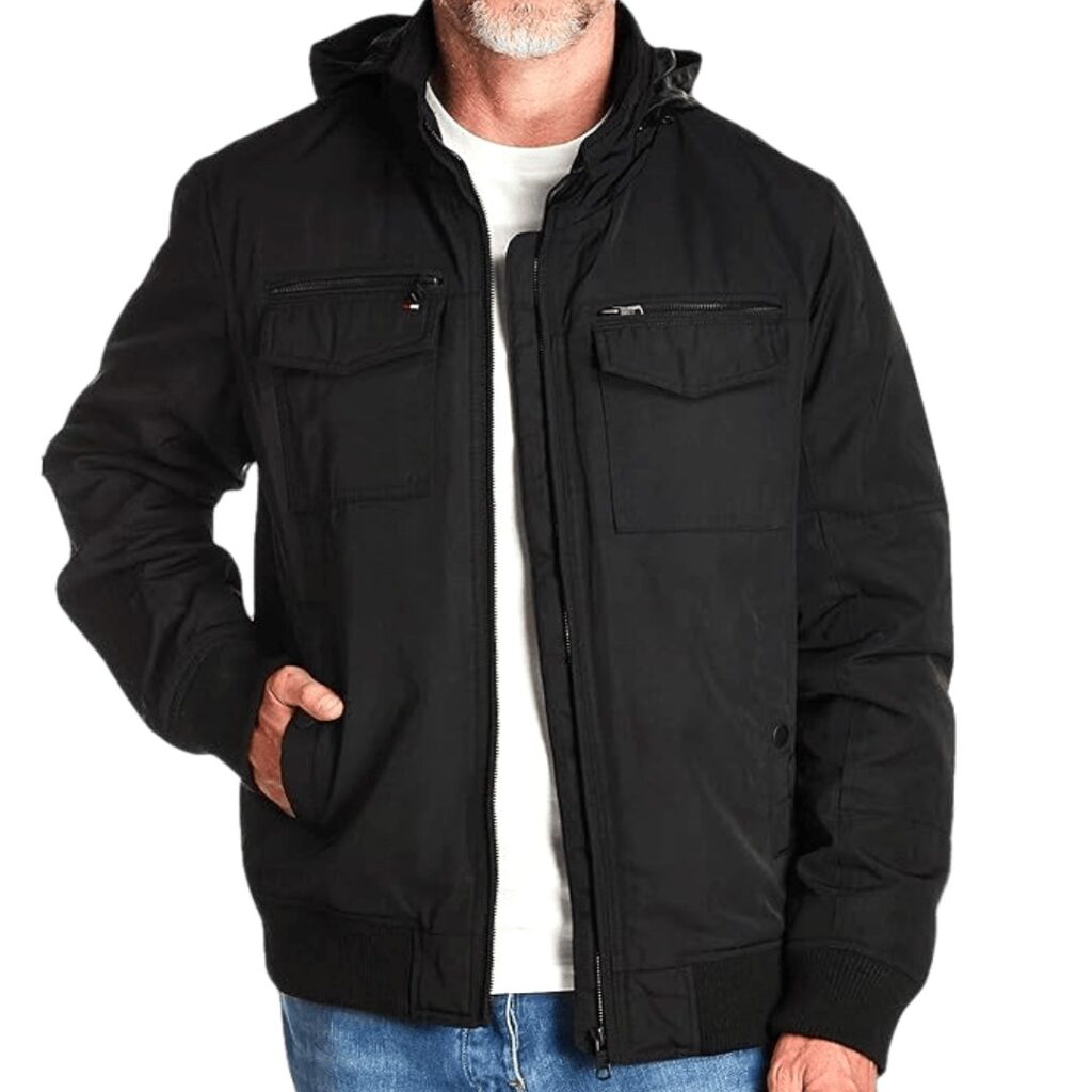 Tommy Hilfiger Men’s Water-Resistant Performance Bomber Jacket